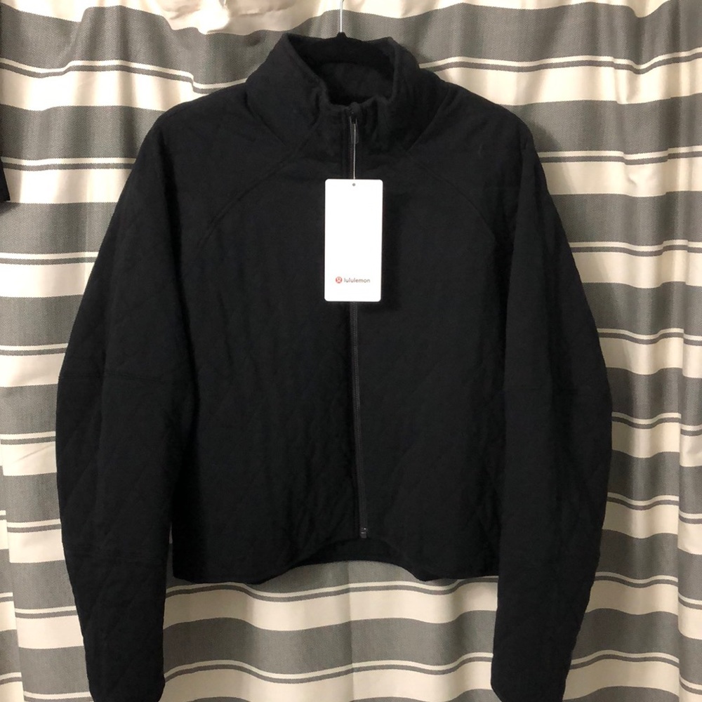 Lululemon NWT Quilted Calm Jacket Sz 12 Black